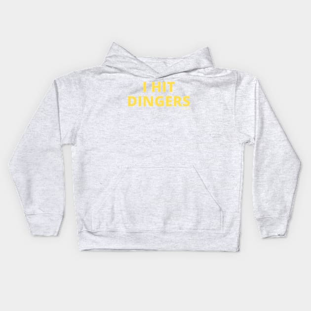 I Hit Dingers Kids Hoodie by Arch City Tees